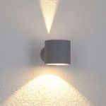 Rund udendørs væglampe “Modena Round”