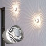 Effektfuld udendørs LED væglampe Monza