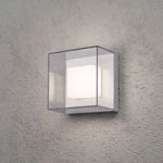 Kvadratisk udendørs LED væglampe “Sanremo”