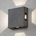 Cremona – justerbar LED udendørs væglampe antracit