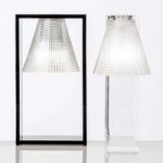 Designer LED bordlampe Light-Air, sort transparent