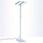 Kontorgulvlampe CUBIC-S5 4x55W kan indstilles