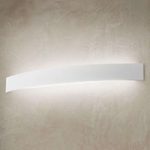 Buet LED-væglampe Curve i hvid