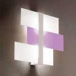 TRIAD abstrakt loftlampe 62 cm hvid/lilla