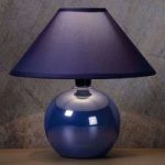 Blank keramikfod – blå bordlampe Faro