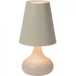 Cremefarvet bordlampe Isla