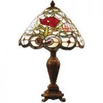 Flora – klassisk bordlampe i Tiffany-stil