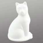 Nydelig keramik bordlampe Kitty m. LED-lys