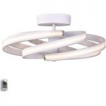 Zoya – moderne LED-loftlampe, hvid