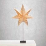 Stående stjerne Solvalla – højde 69 cm guld