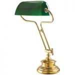 Attraktiv FIGI bordlampe med grønt glas