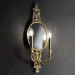 Majesta – væglampe med spejl, med 2 pærer