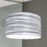 Designer hængelampe Silence 60 cm sølv, sort