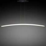 Smal LED-pendellampe Hemisferic, 110,5 cm