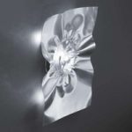 Stropiccio – væglampe, sølvfarvet, H 60 cm