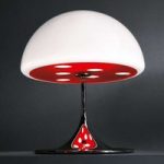 Martinelli Luce Mico – bordlampe, 60 cm, rød