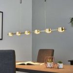 Niro – LED-hængelampe i nobel guldfinish, dæmpbar