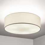 Tekstil loftlampe Gala i beige, 60 cm