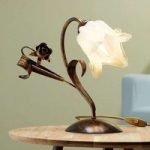 Florentinsk bordlampe Franzis med glasbæger