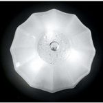Hvid loftlampe Augustine, 50 cm