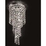 Spiralformet krystalloftslampe Shine, 30 cm