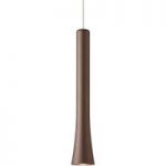 Elegant designet LED pendellampe Rio – brun
