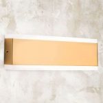 Garik – LED-væglampe med gylden krop