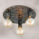 Loftlampe Rati i vintage look med 3 lyskilder