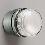 Væglampe med glaslinse Fresnel, krom, IP44