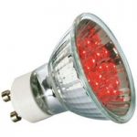 GU10 1W LED reflektorpære, rød