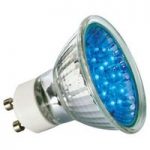 GU10 1W LED reflektorpære, blå