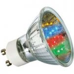 GU10 1W LED reflektorpære, flerfarvet