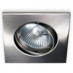 Karu moderne downlight, satineret nikkel