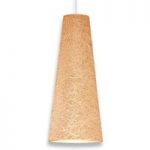 Regina konisk pendellampe, 50 cm, beige