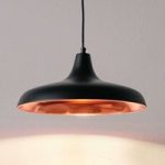 Hængelampe Surrey i sort-kobber