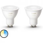 Philips Hue White Ambiance reflektor GU10 2 x 5,5W