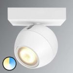 Philips Hue Buckram – LED spot i hvid, én lyskilde
