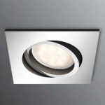 LED indbygningsspot Shellbark WarmGlow, krom