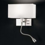 Væglampe Emilian med LED-læselampe