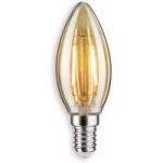 E14 2,5W 825 LED-kertepære guld