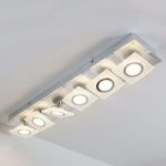 LED-loftslampen Linnea, 6 lyskilder, en række