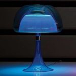 Inspirerende LED-designerbordlampe Aurelia blå