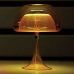 Inspirerende LED-designerbordlampe Aurelia oran.