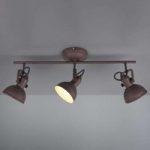 Loftlampe Gina, rustbrun, 3 lys