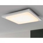 Veena – hvid LED-loftslampe af aluminium