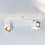 LED-loftlampe Taly, 2 hvide spots