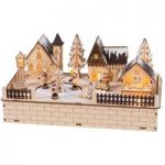 Julelandsby – LED adventsstage drejelige figurer