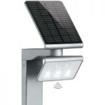 LED-solcellelampe XSolar gulv. sølv