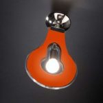 Original Flat loftlampe, orange