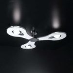 Innovativ Flat loftlampe, 3 lyskilder, hvid